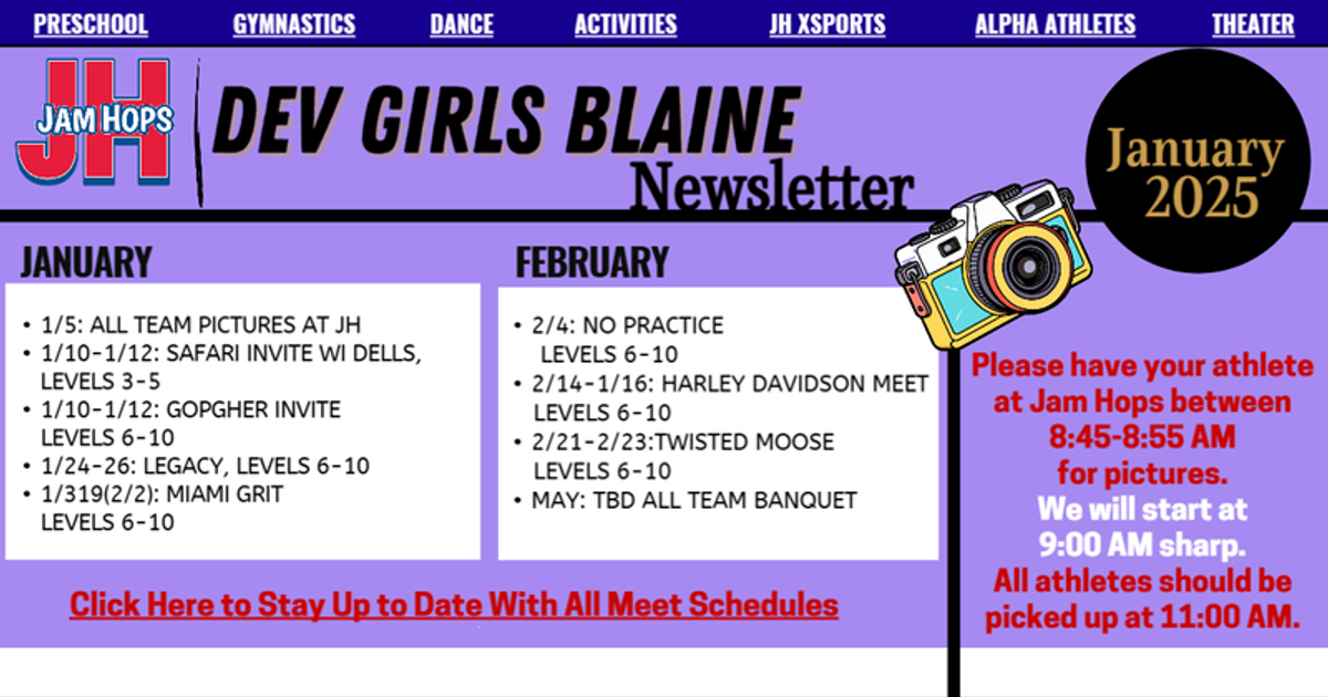 Dev Girls Blaine January