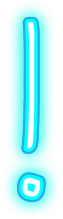 Neon Exclamation Point