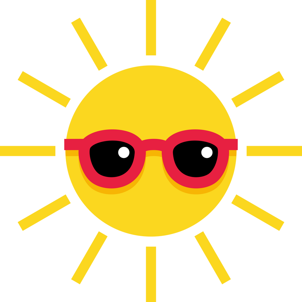 bundle summer vibes flat color collection simple design vector 1