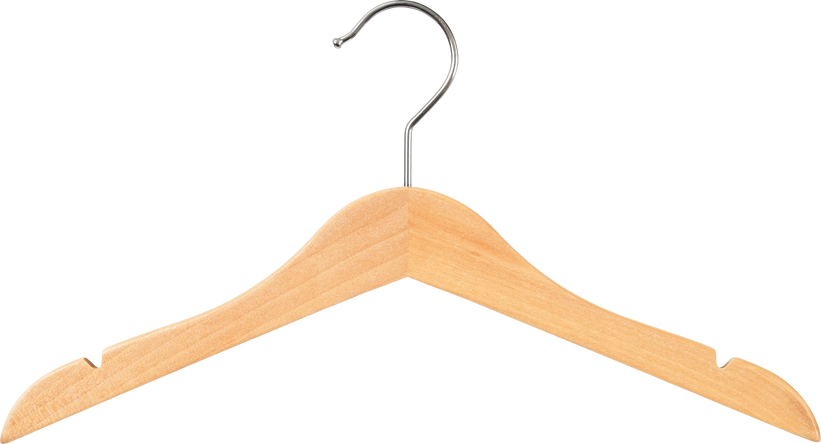 Wooden Hanger on White