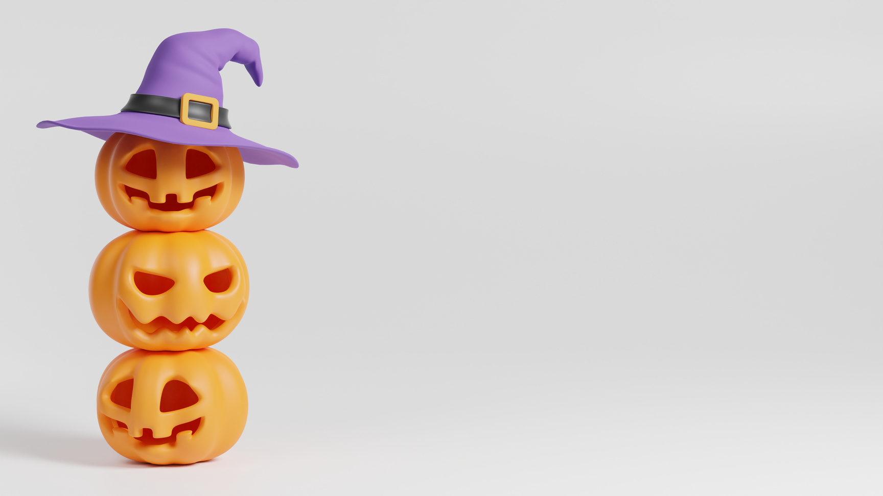 Happy Halloween Background. 3D Rendering